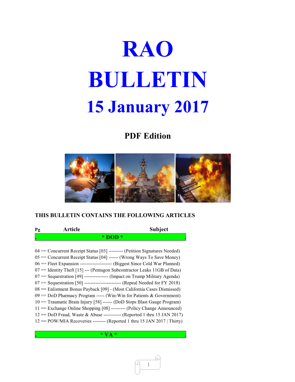 Bulletin 170115 (PDF Edition)