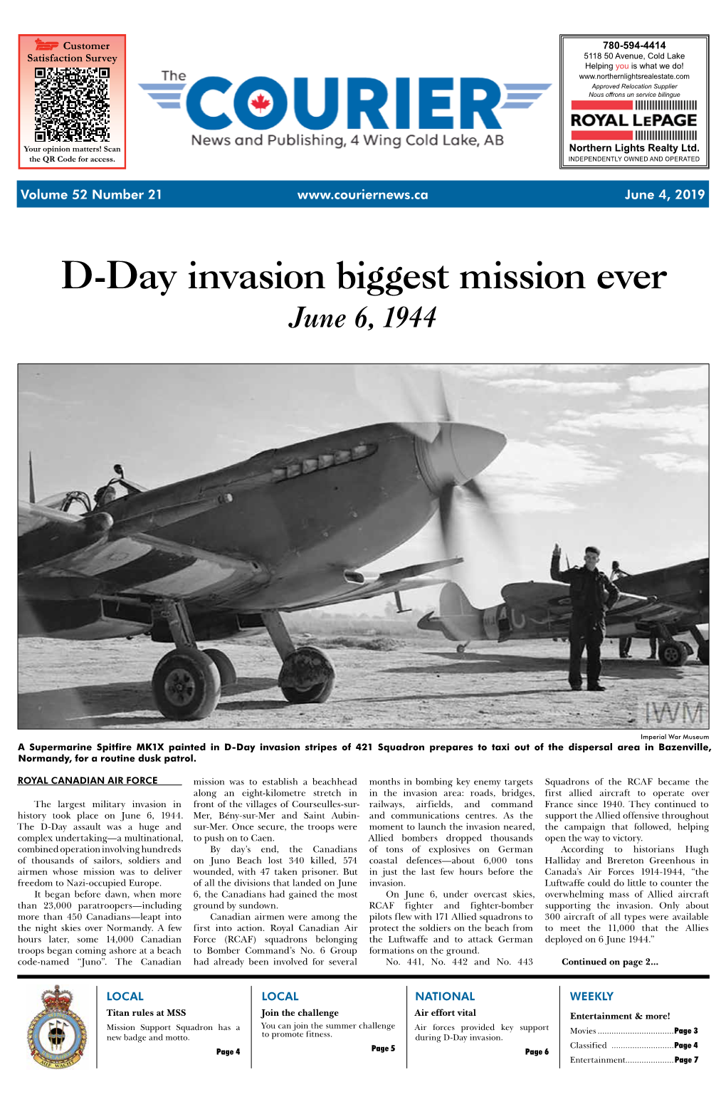 D-Day Invasion Biggest Mission Ever June 6, 1944