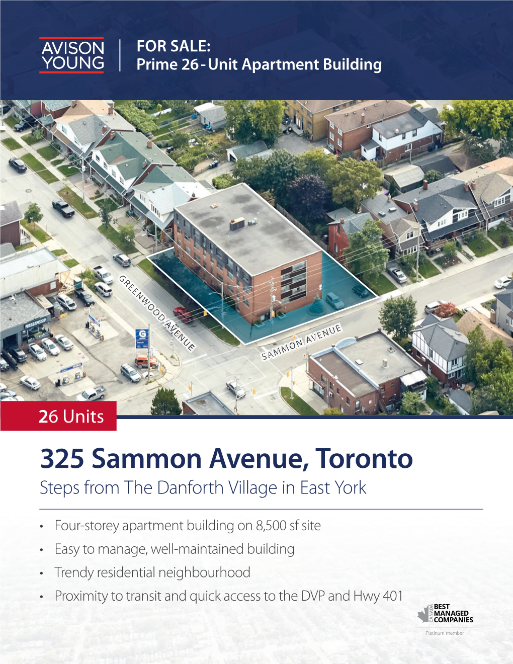 26 Units 325 Sammon Avenue, Toronto Steps from the Danforth Village in East York