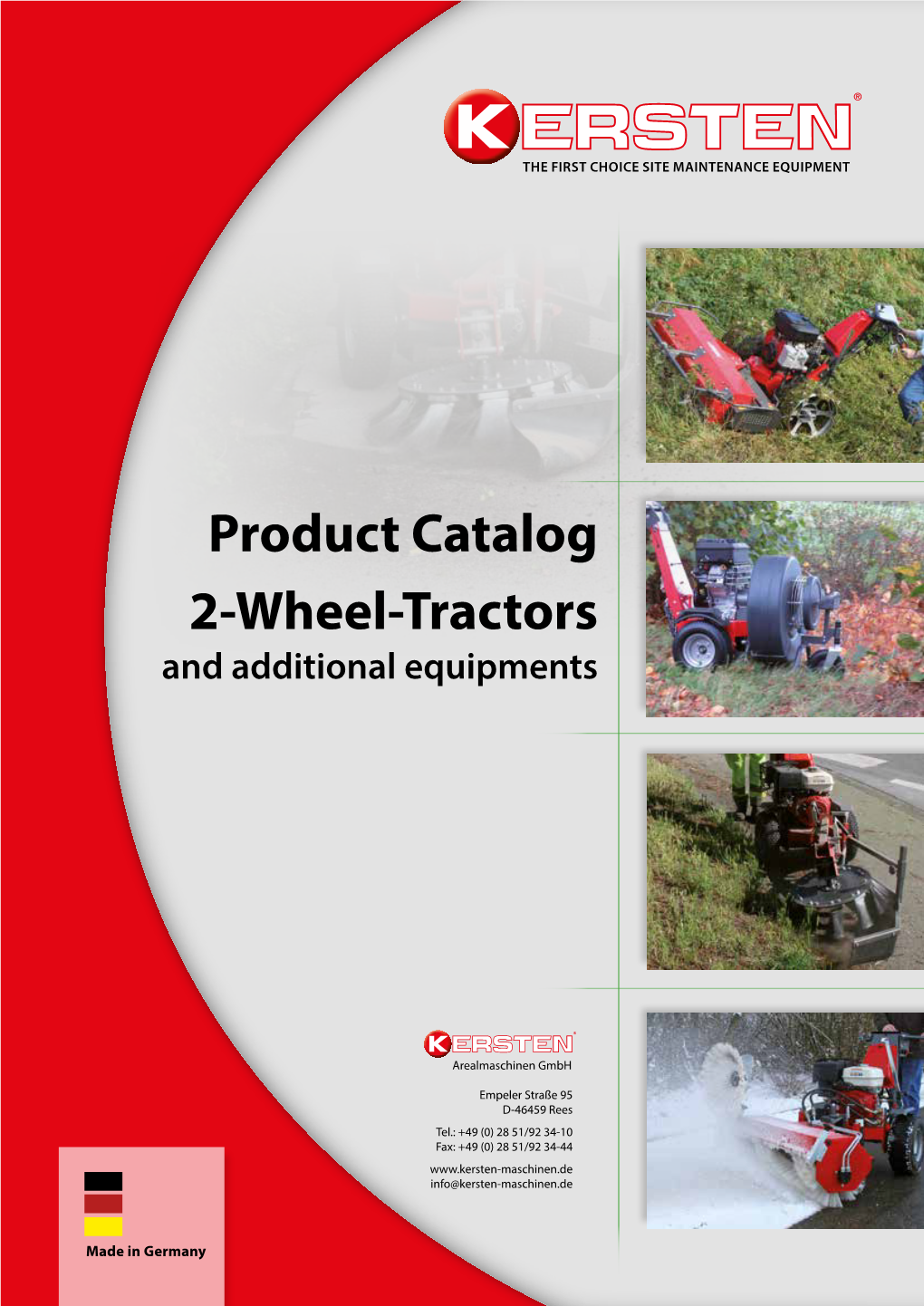 Product Catalog 2-Wheel-Tractors and Additional Equipments