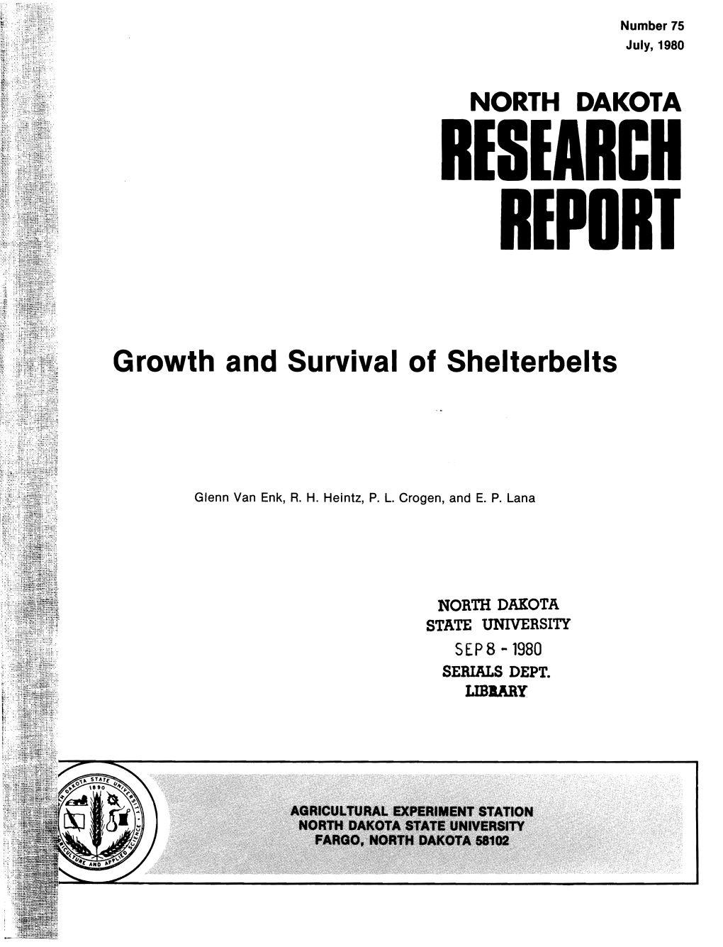 Growth and Survival of Shelterbelts