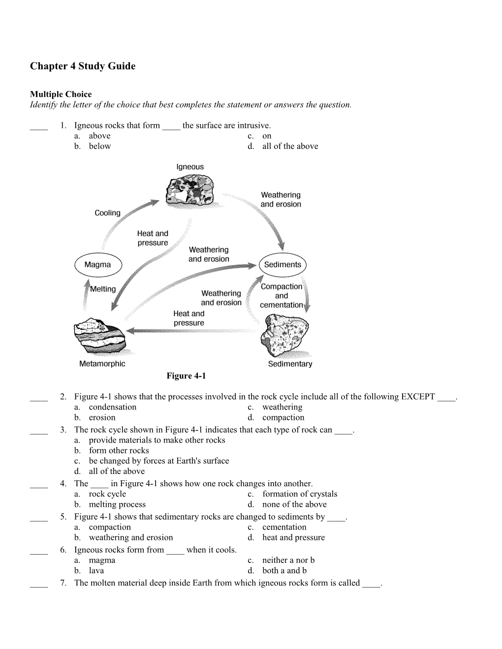 Chapter 4 Study Guide s1