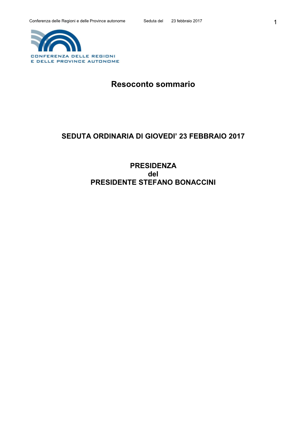 Prova Di Creazione Di Un Modello Conferenza Delle Regioni