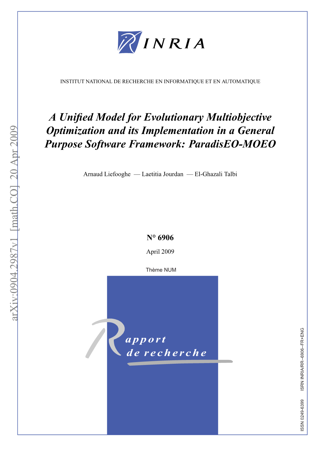 A Unified Model for Evolutionary Multiobjective Optimization and Its