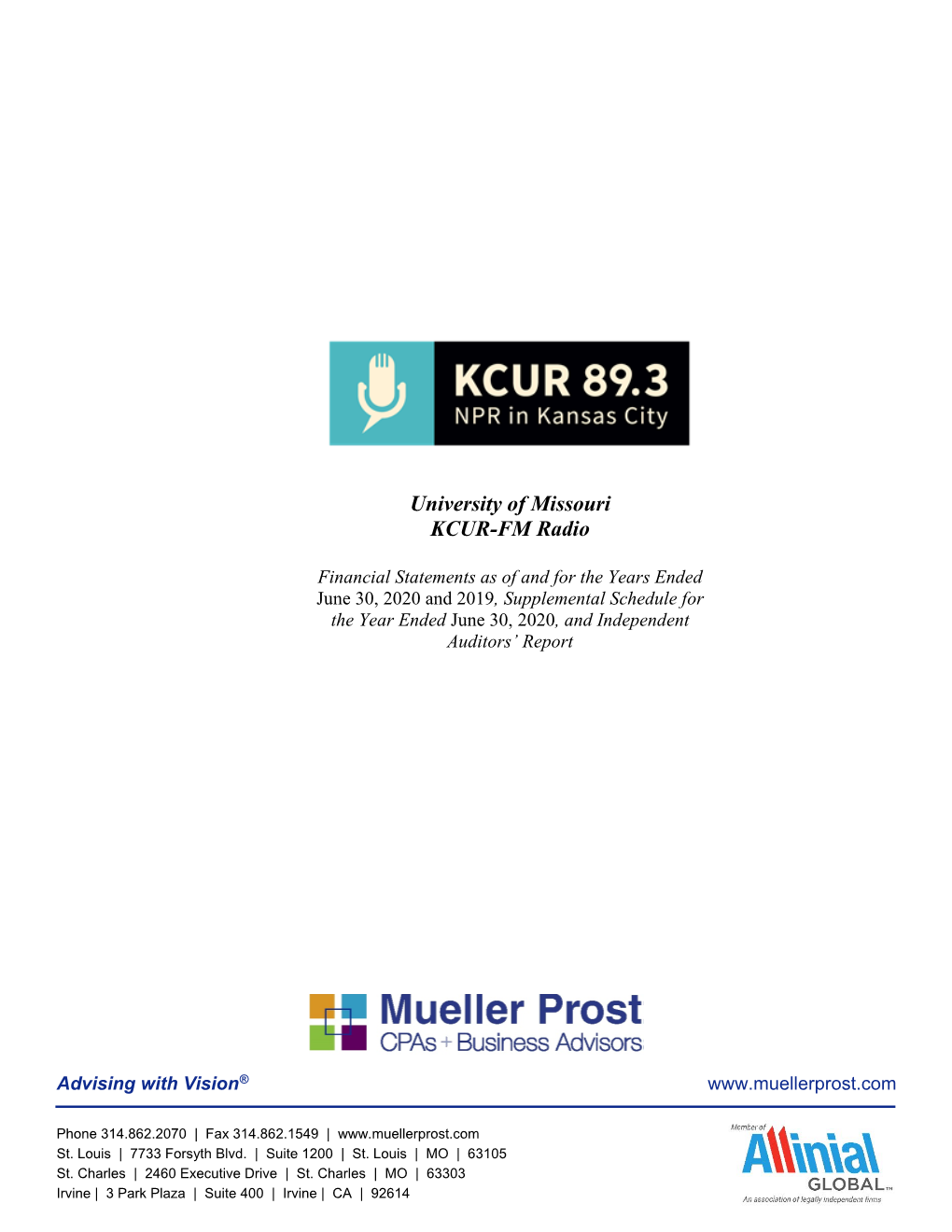 University of Missouri Radio Stations 063020A [6/30/2020] (In Process