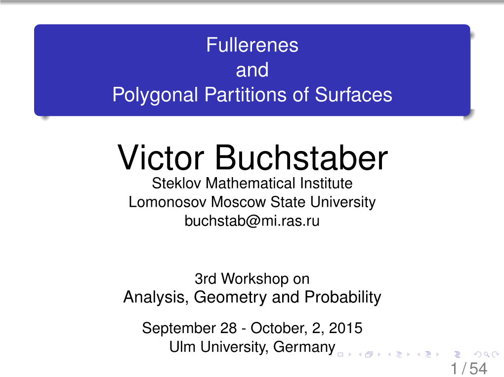 Fullerenes and Polygonal Partitions of Surfaces