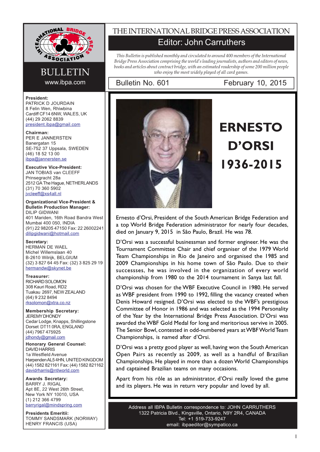 Ernesto D'orsi 1936-2015