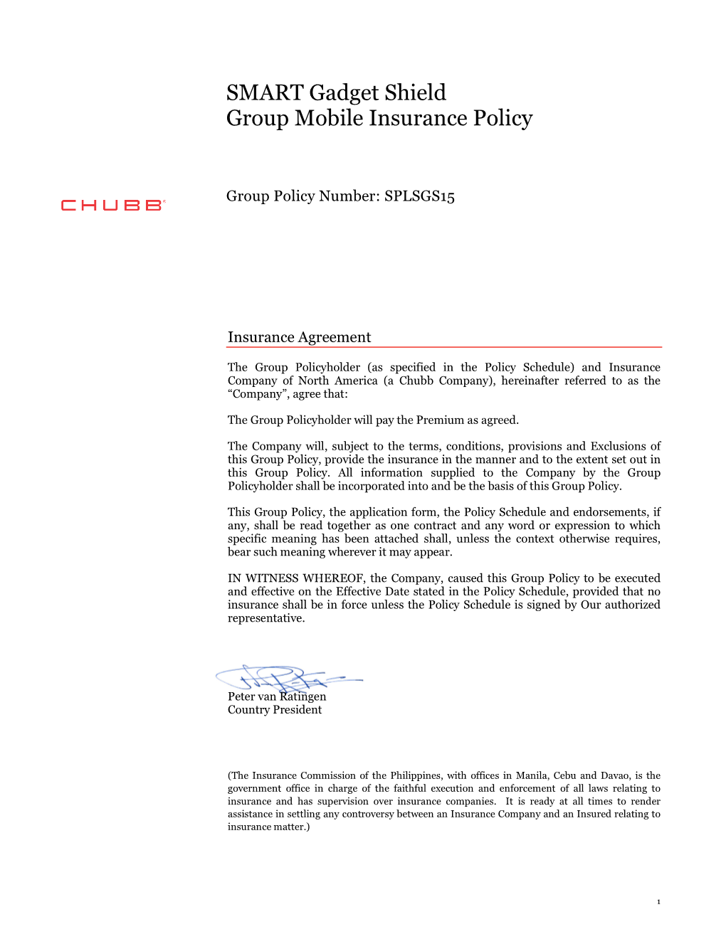 SMART Gadget Shield Group Mobile Insurance Policy