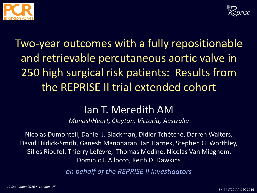 REPRISE II-Iiext 2-YEAR