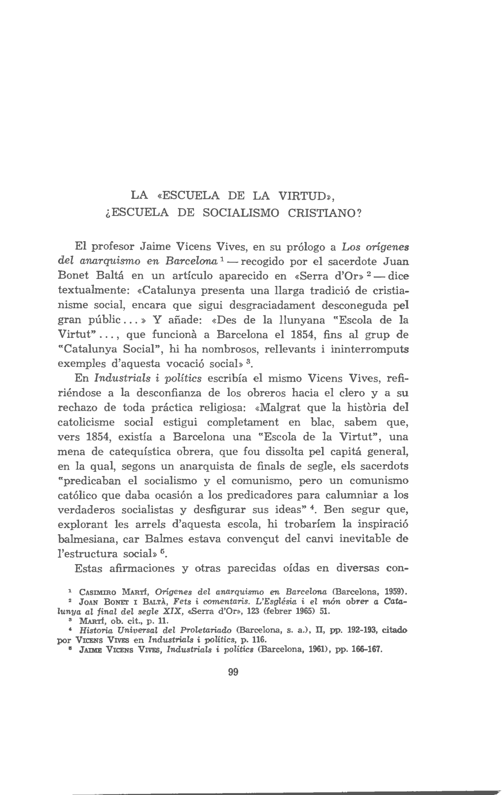 La «Escuela De La Virtud», ¿Escuela De Socialismo Cristiano?