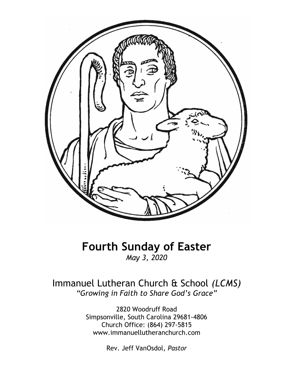 May 3, 2020 – Fourth Sunday of Easter