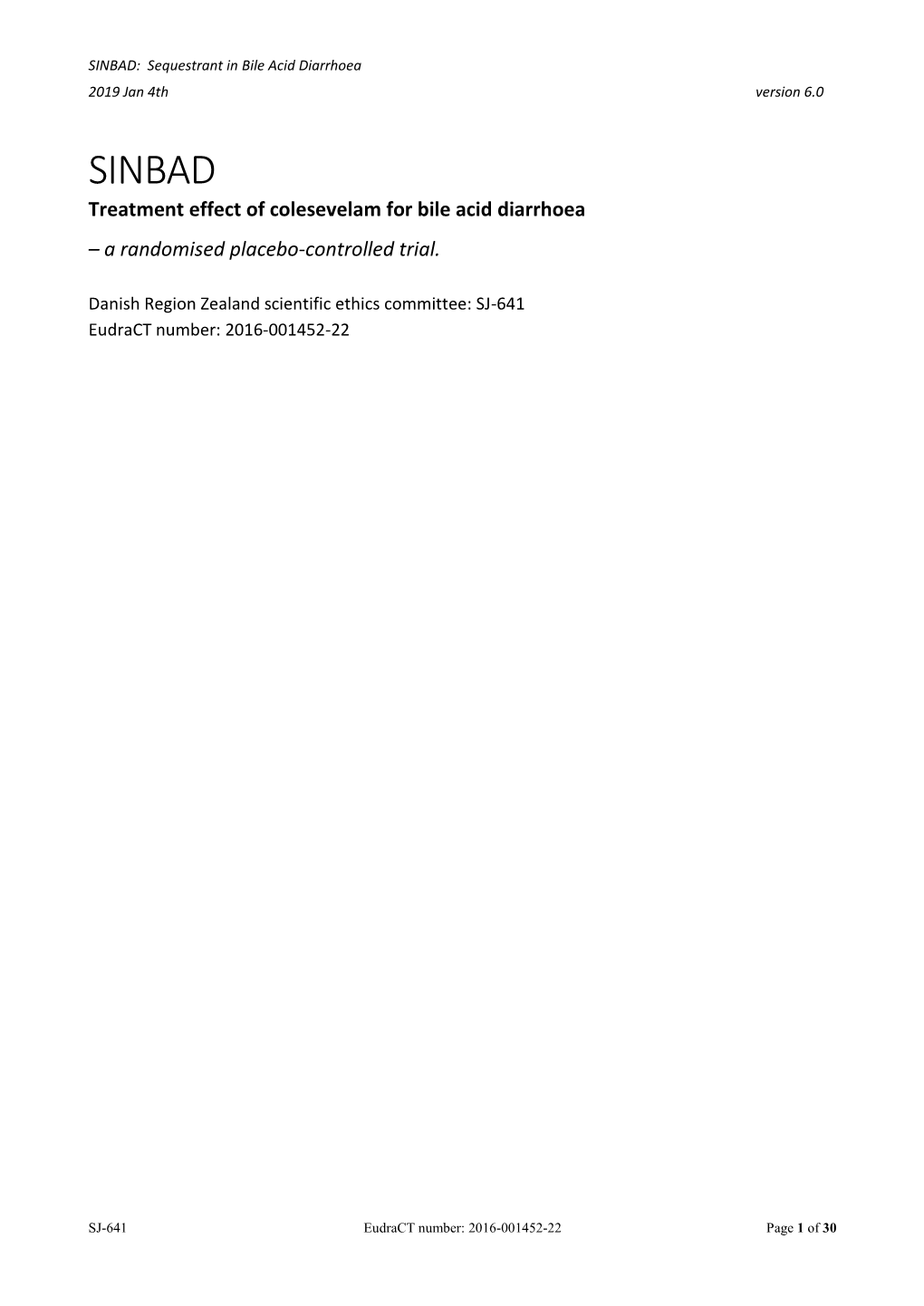 Bile Acid Diarrhoea 2019 Jan 4Th Version 6.0