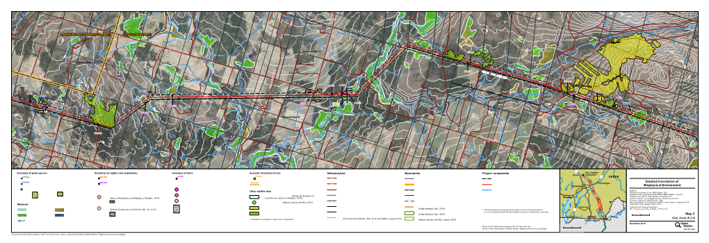 COATICOOK (MRC) LE HAUT-SAINT-FRANÇOIS (MRC) Map C Detailed Inventories of Biophysical Environment Map Sheet 4 of 6