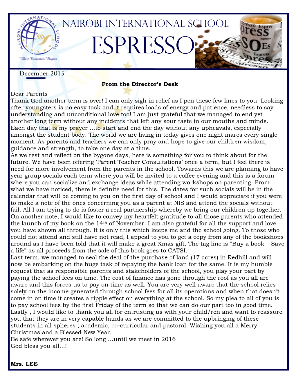 Espresso December 2015
