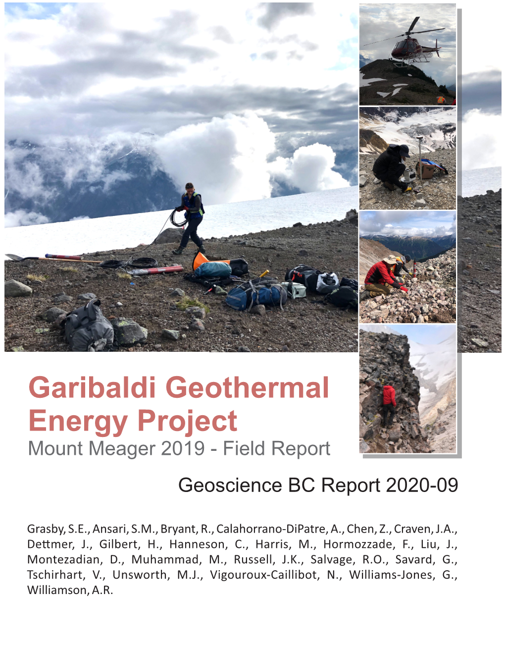 Garibaldi Geothermal Energy Project Mount Meager 2019 - Field Report Geoscience BC Report 2020-09