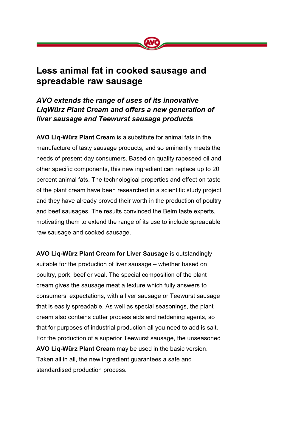 Liqwürz Plant Cream and Offers a New Generation of Liver Sausage and Teewurst Sausage Products