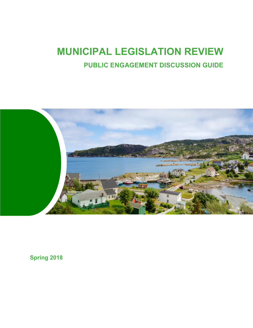 Municipal Legislation Review Public Engagement Discussion Guide