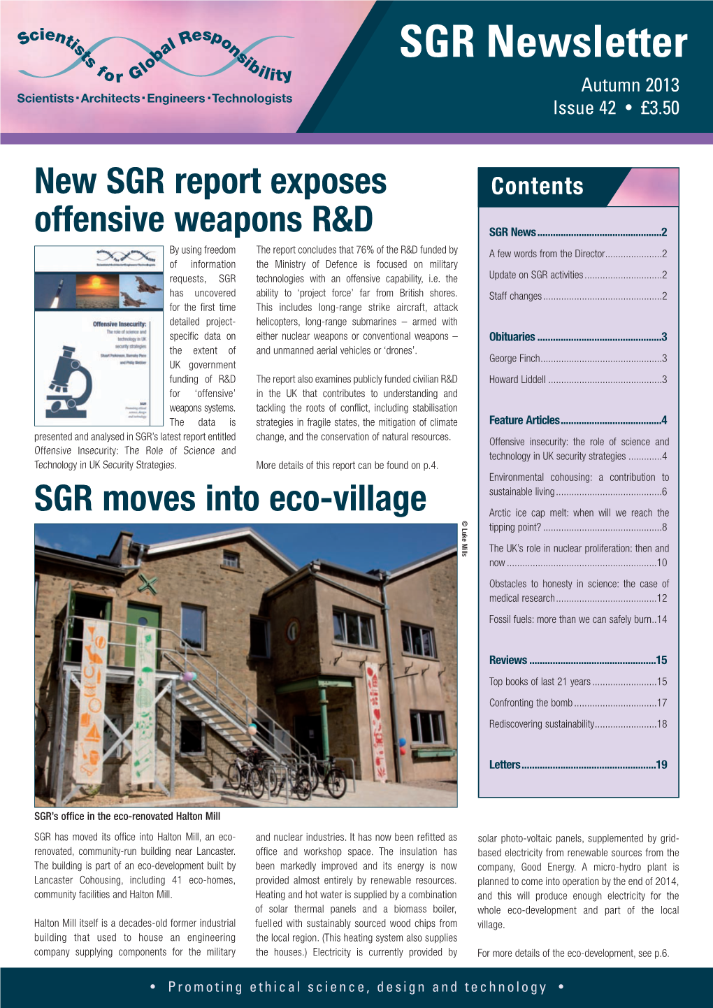 SGR Newsletter Autumn 2013 Issue 42 • £3.50