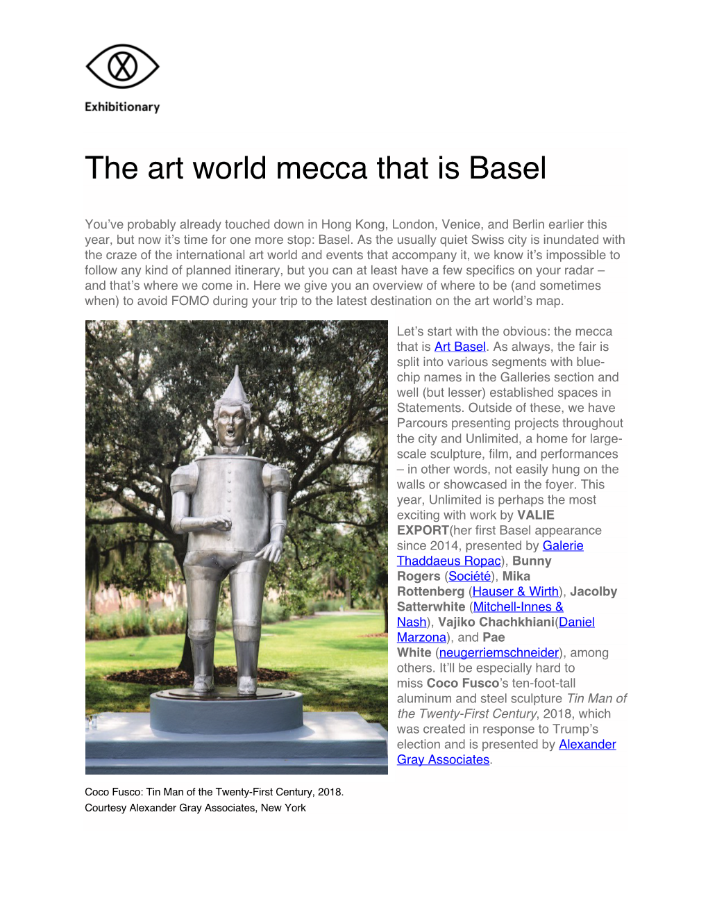 The Art World Mecca That Is Basel