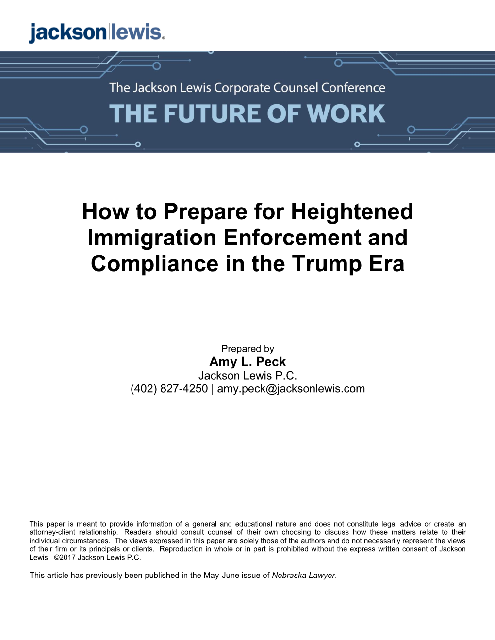 How to Prepare for Heightened Immigration Enforcement and Compliance in the Trump Era