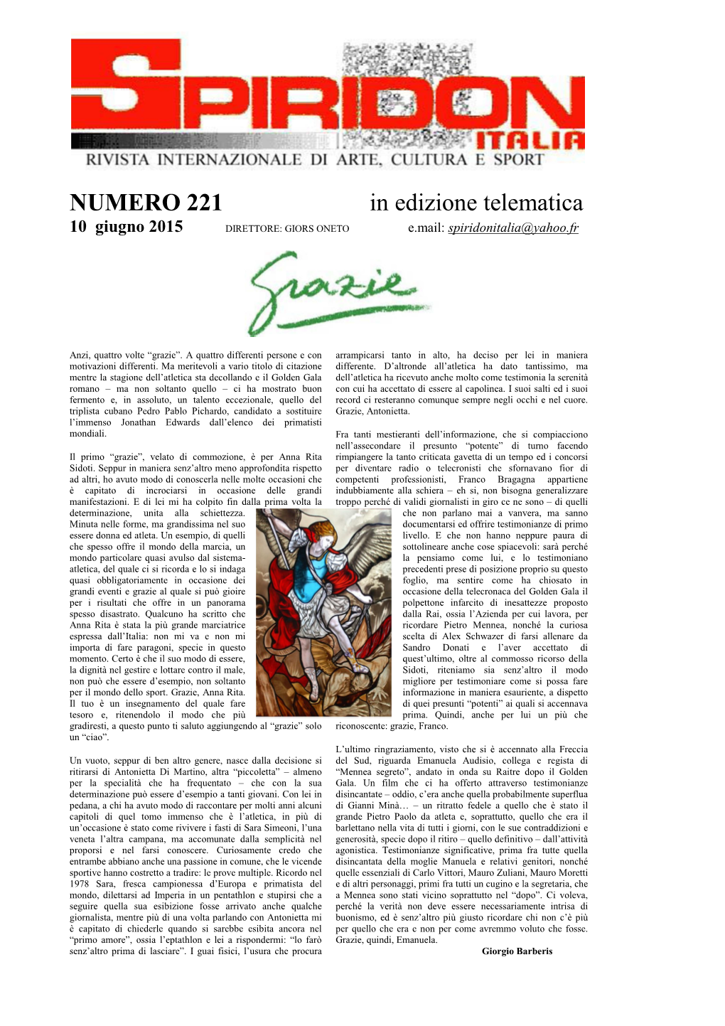 NUMERO 195 in Edizione Telematica