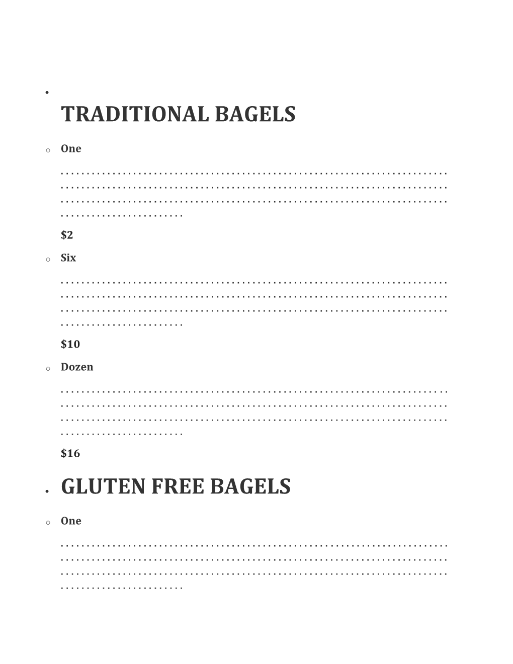 Traditional Bagels • Gluten Free Bagels