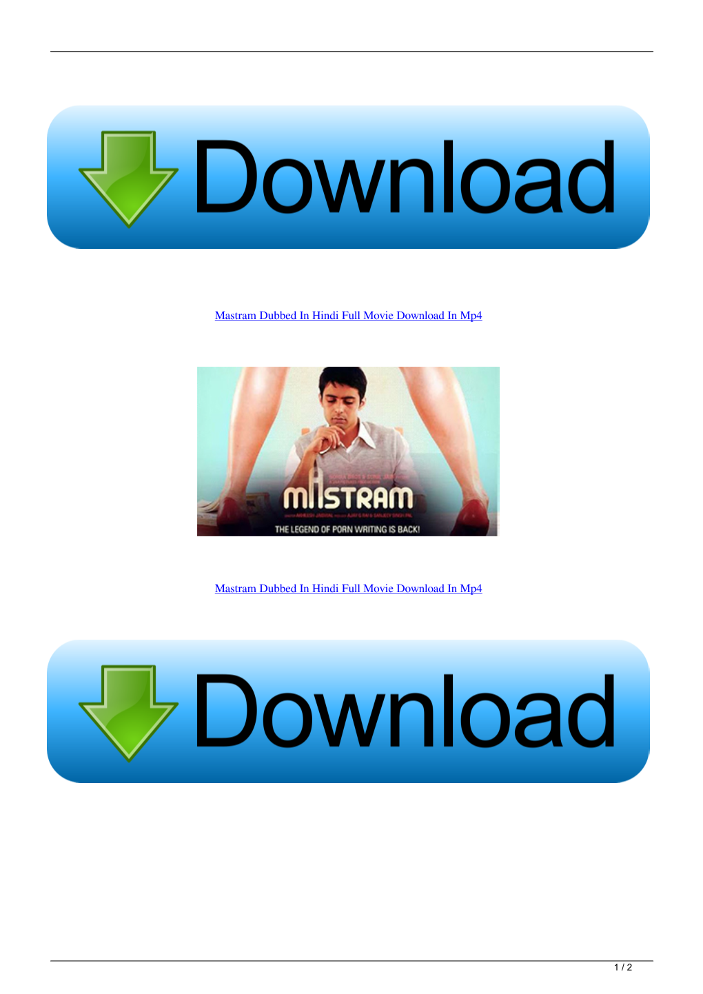 Mastram Dubbed in Hindi Full Movie Download in Mp4