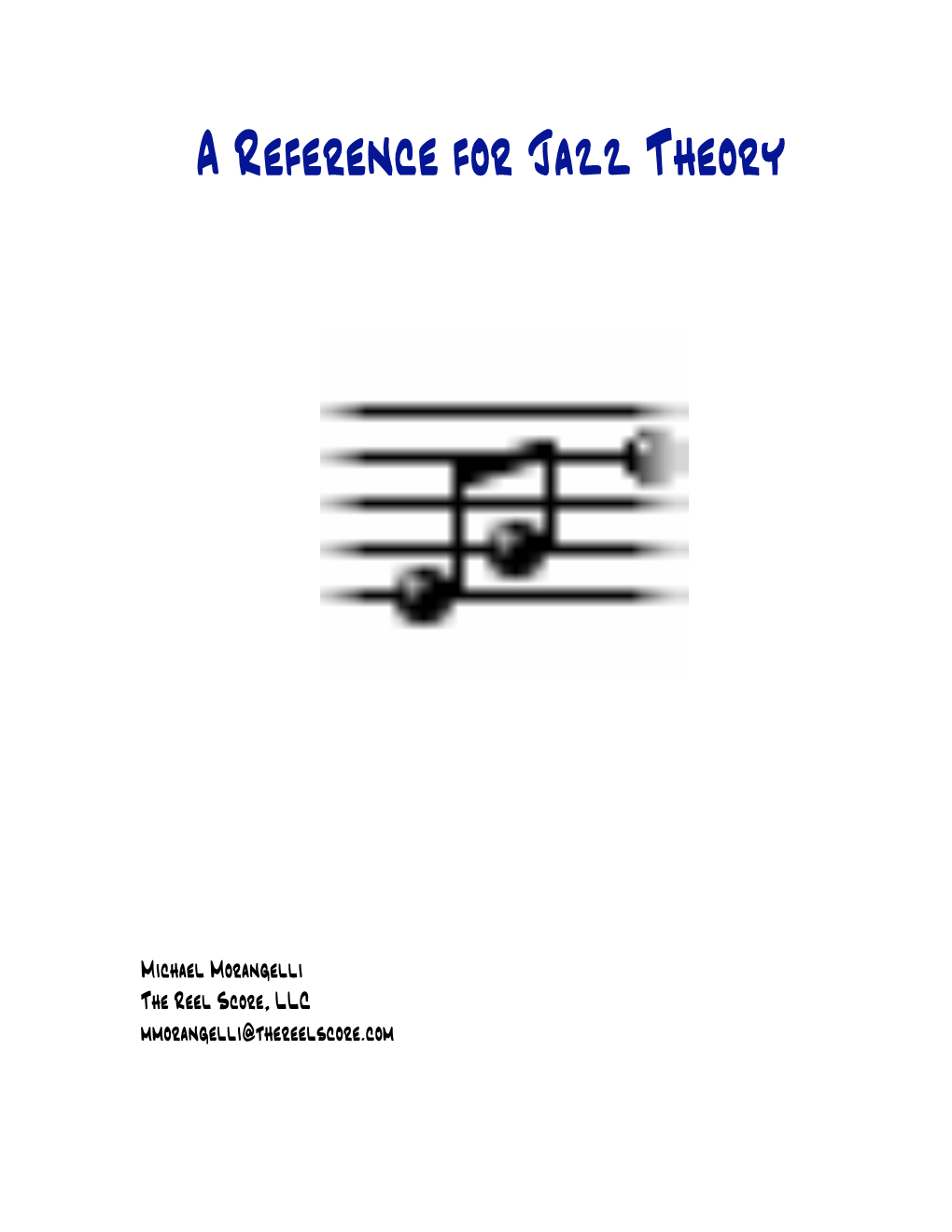 A Reference for Jazz Theory