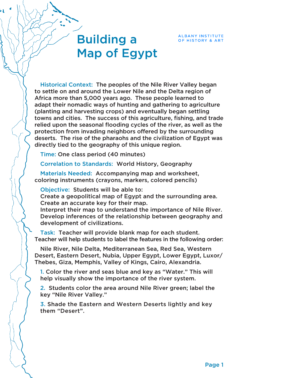 Building a Map of Egypt