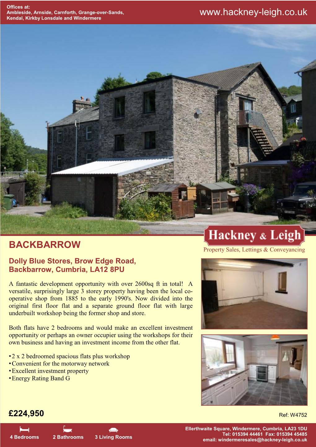 BACKBARROW Property Sales, Lettings & Conveyancing