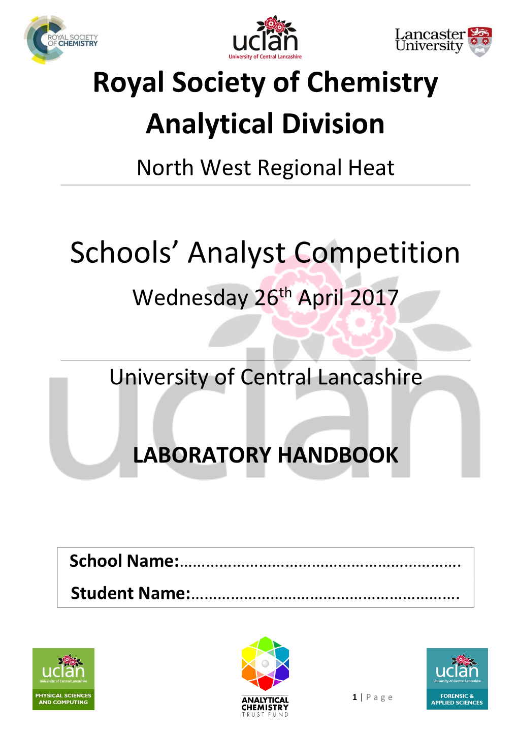 Schools' Analyst Competition