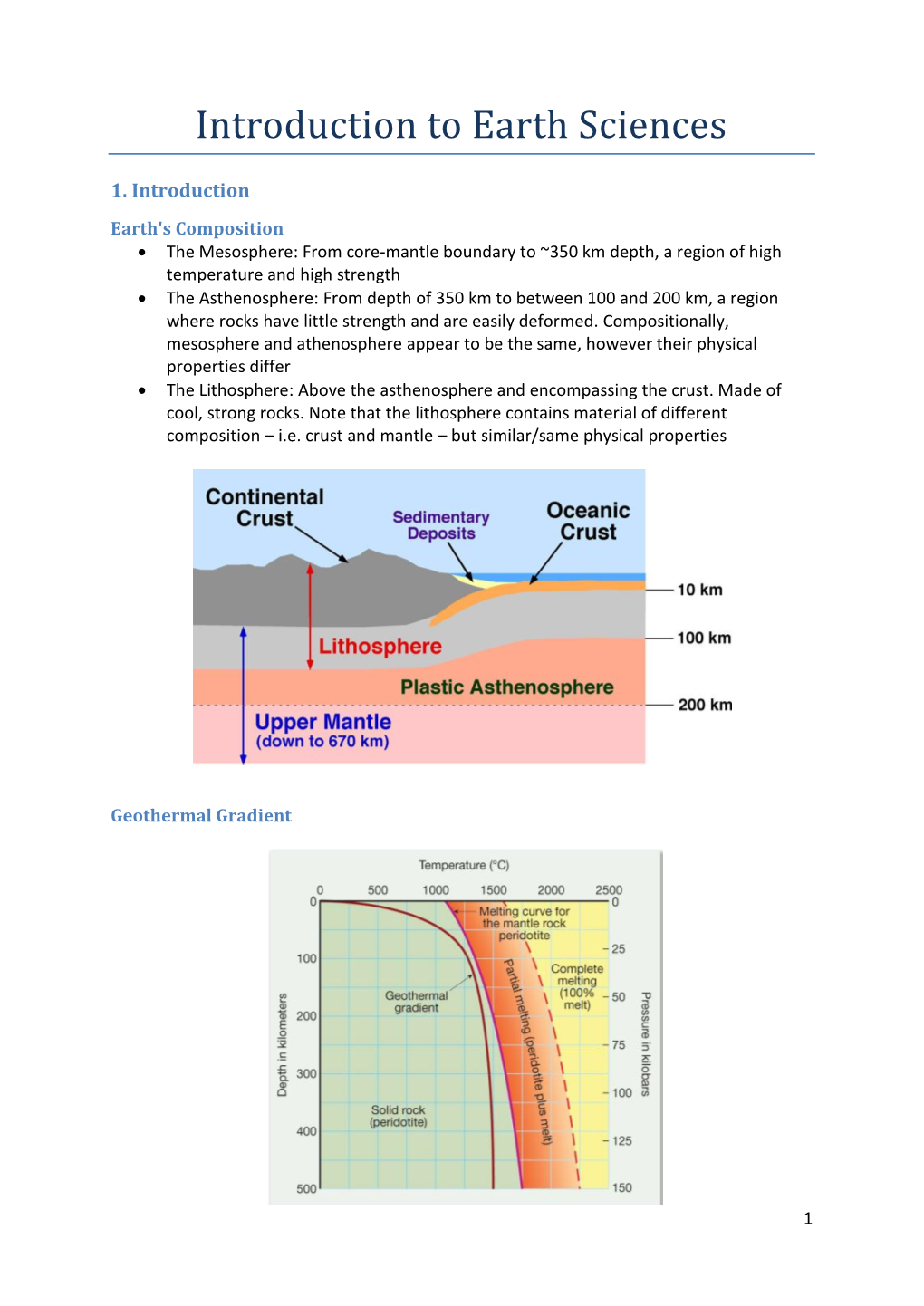 Introduction to Earth Sciences