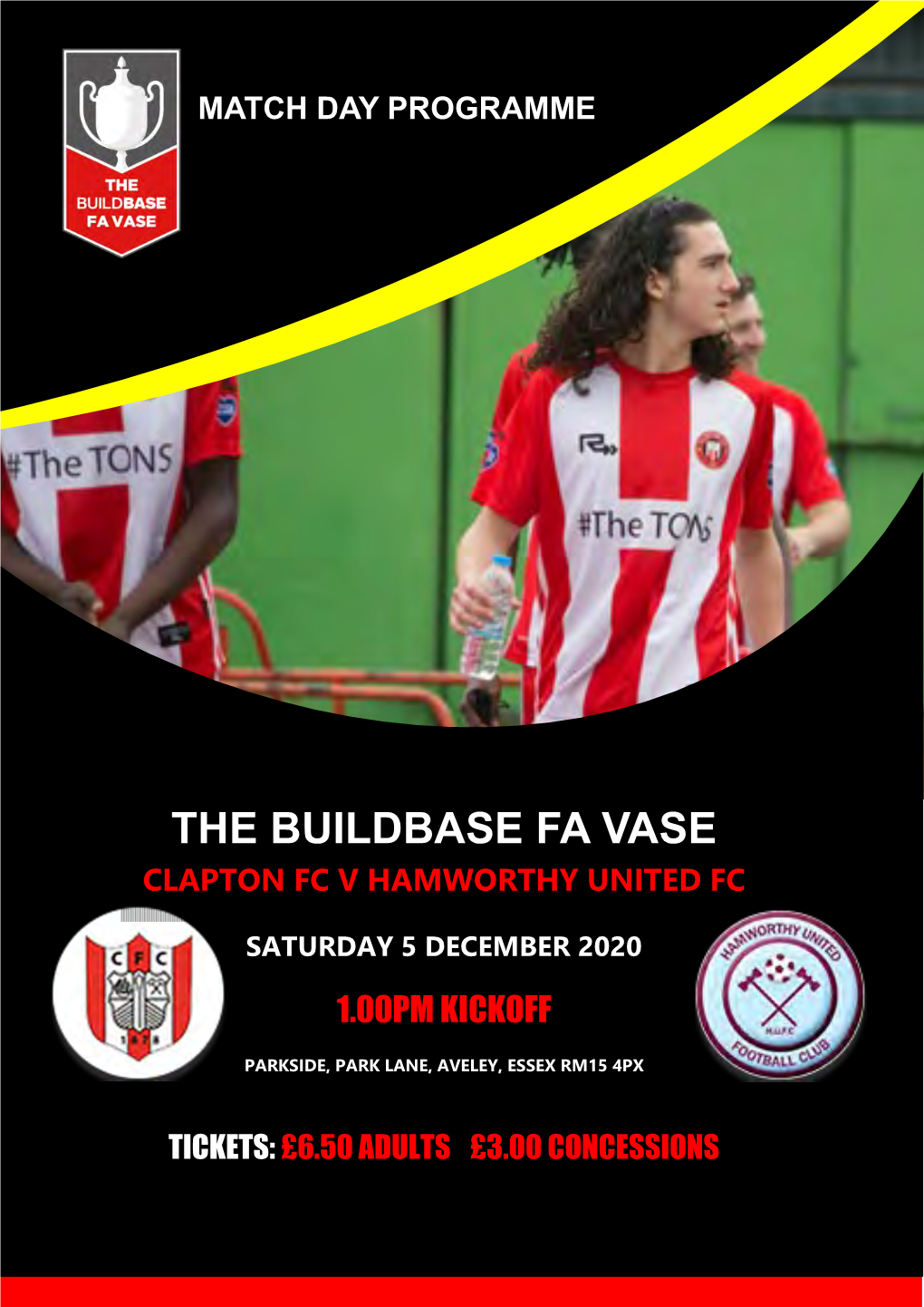 The Buildbase Fa Vase Clapton Fc V Hamworthy United Fc