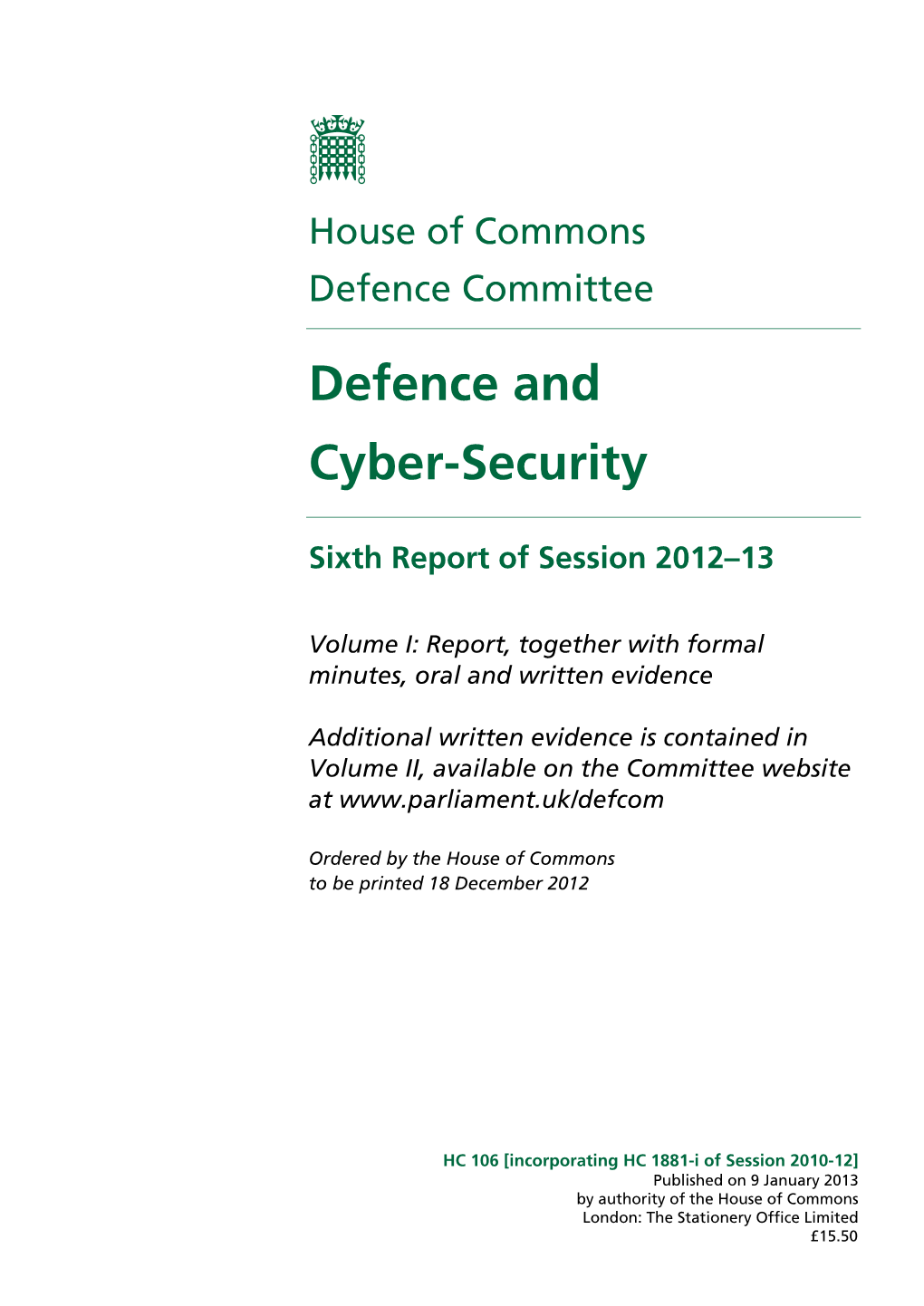 Defence and Cyber-Security