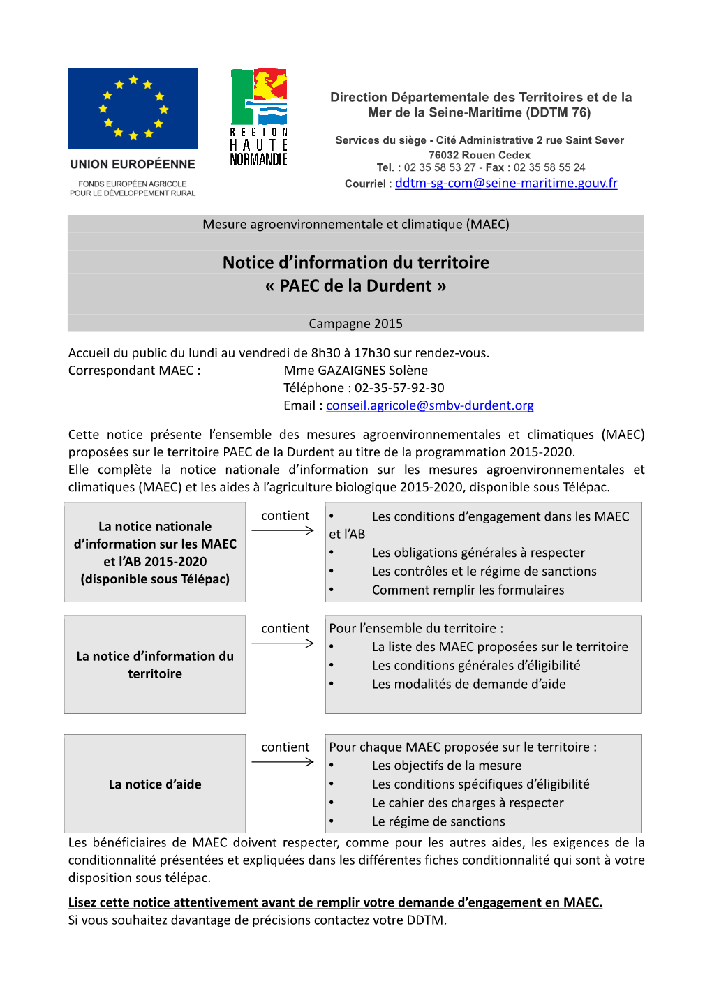 Notice Territoire 2015