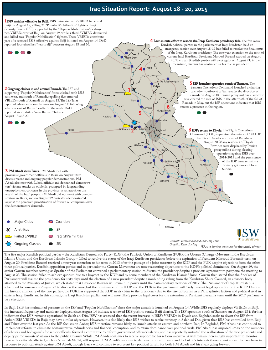 Iraq SITREP 2015-8-17