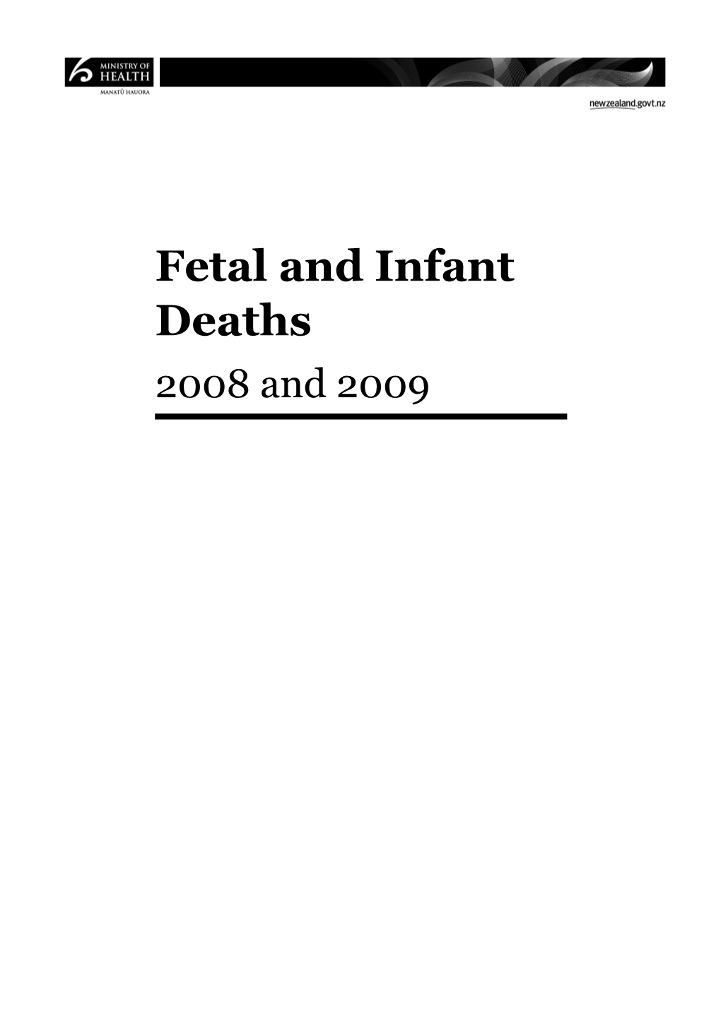 Fetal and Infant Deaths