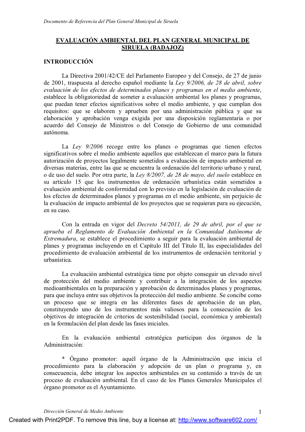 1 Evaluación Ambiental Del Plan General Municipal De