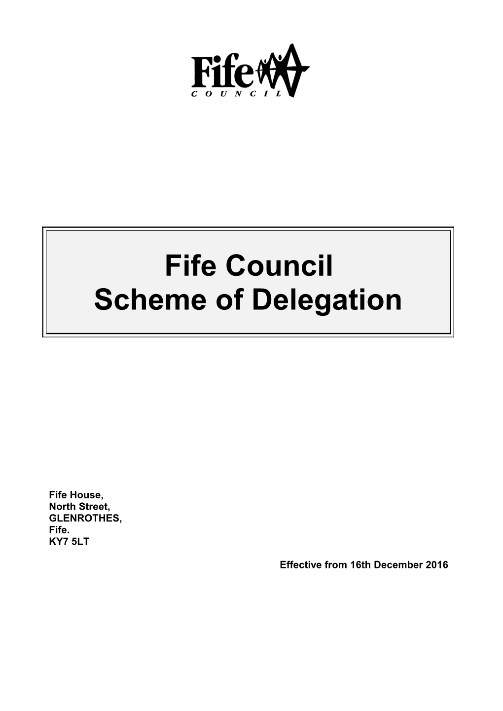 Scheme of Delegation