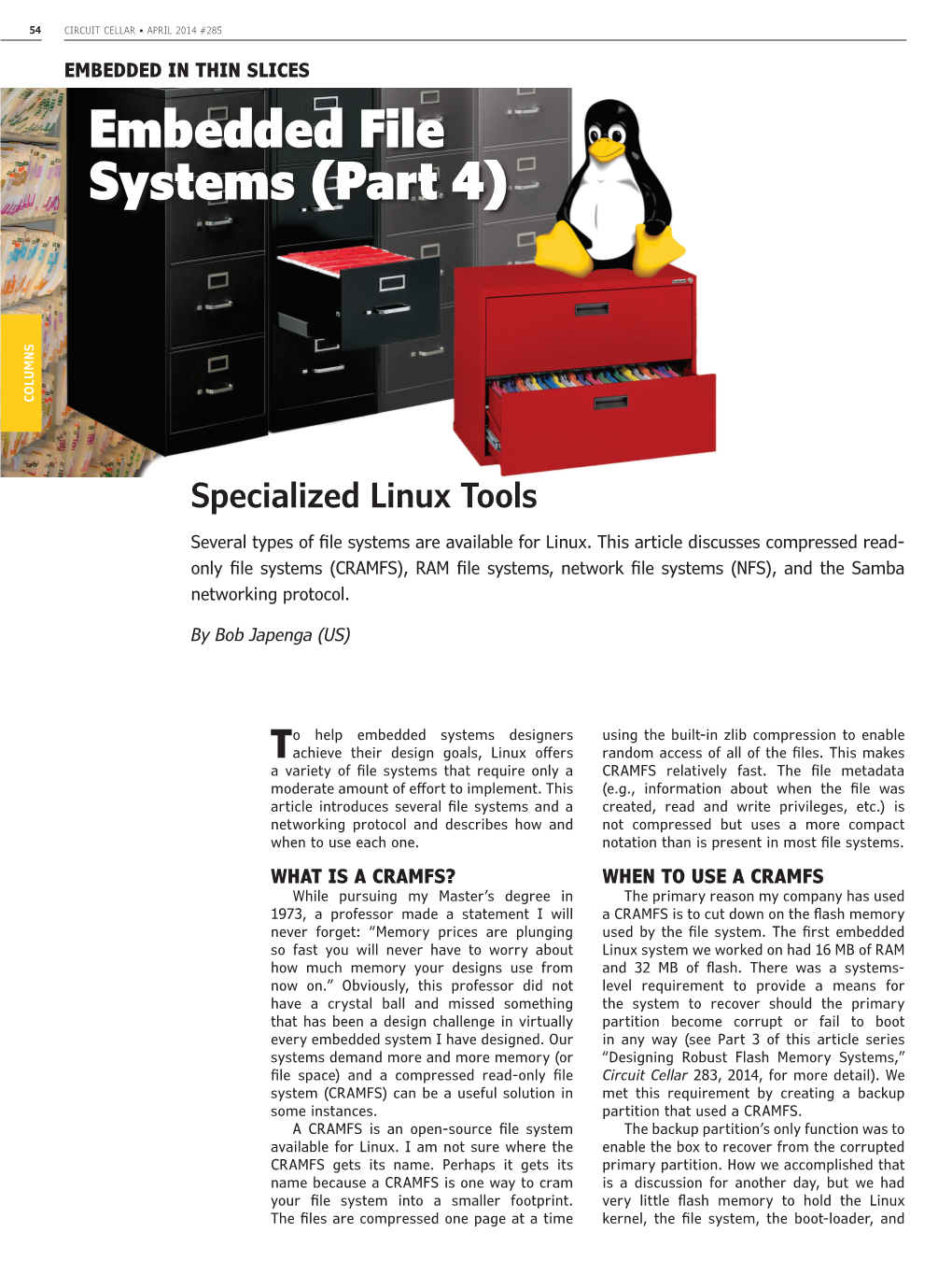 Embedded File Systems (Part 4) COLUMNS