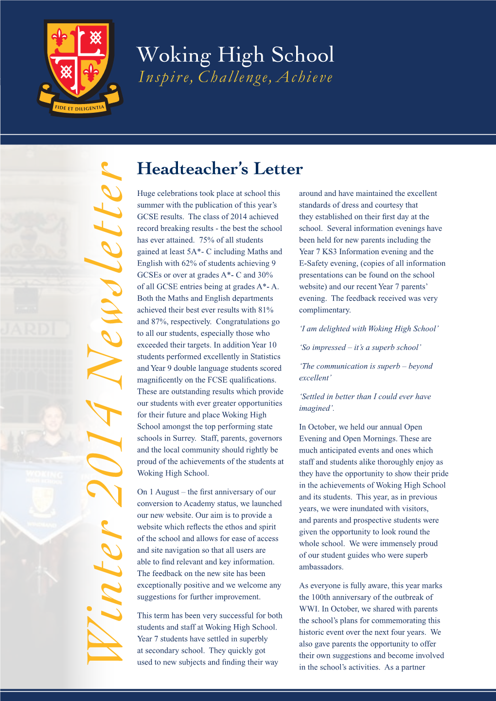 W Inter 2014 Newsletter