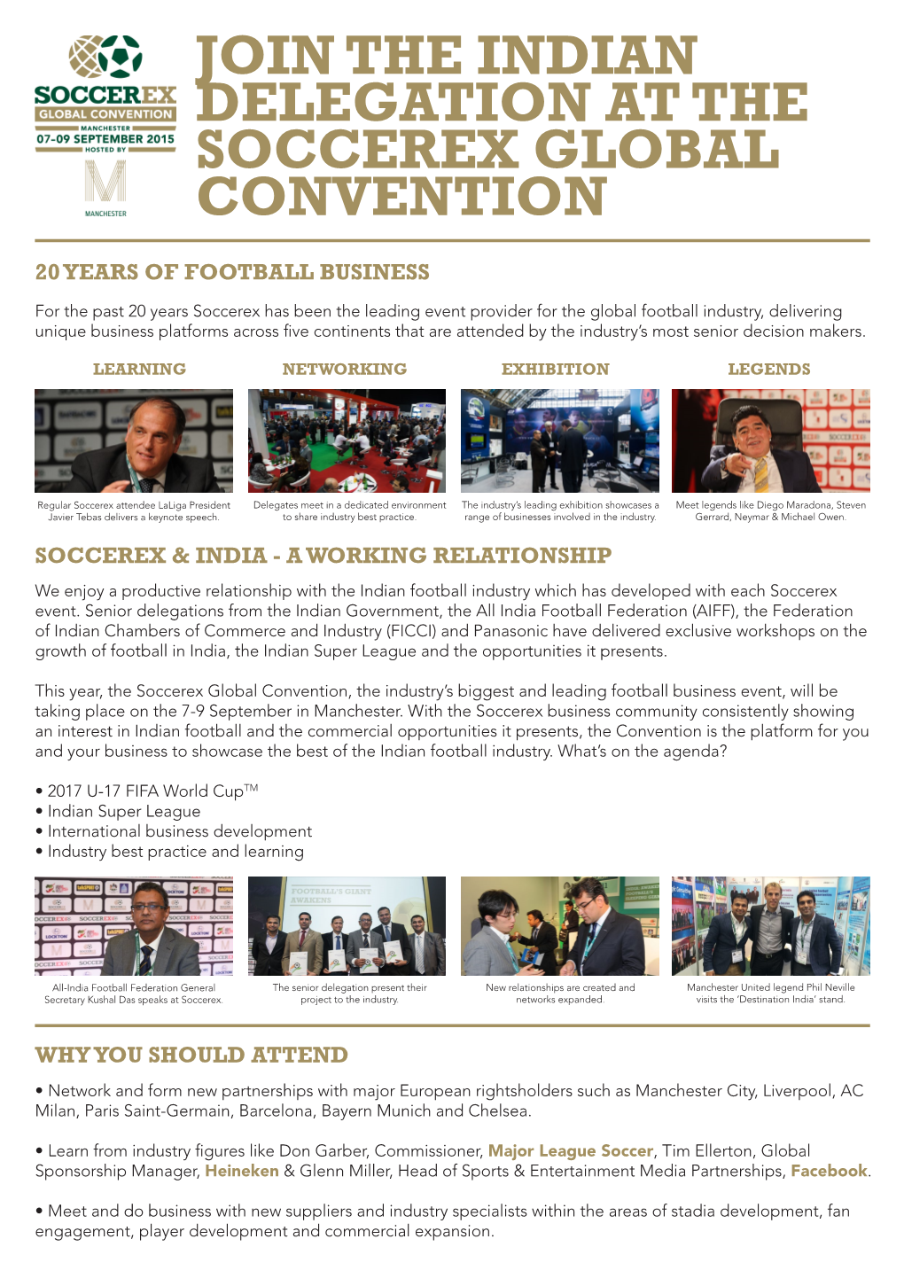 Join the Indian Delegation at the Soccerex Global Convention