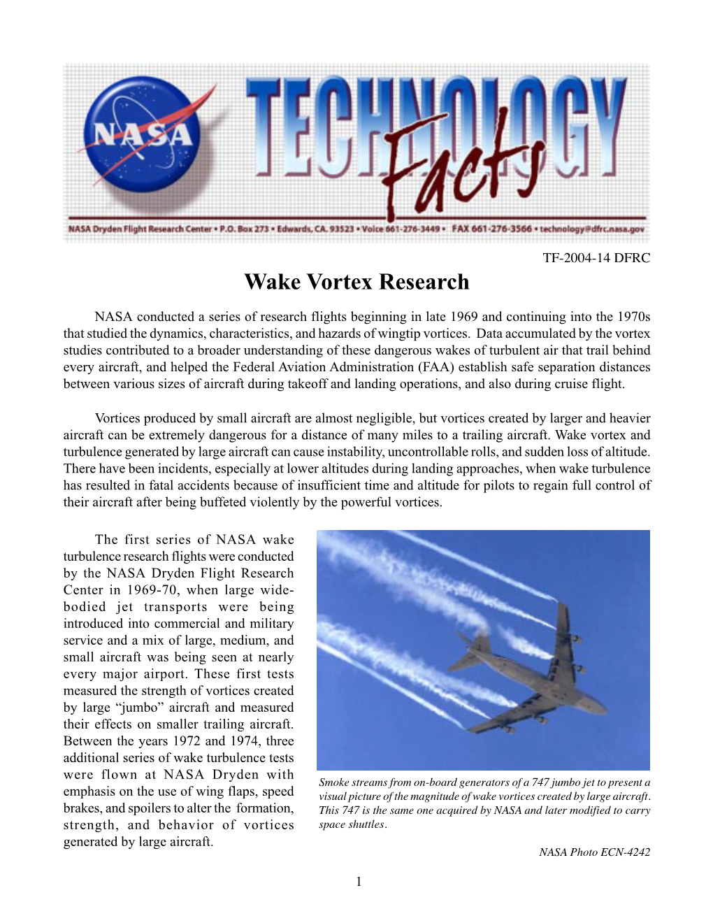 Wake Vortex Research