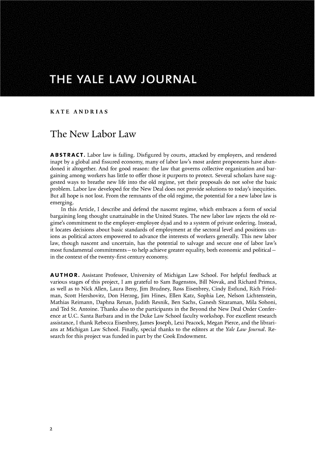 The New Labor Law