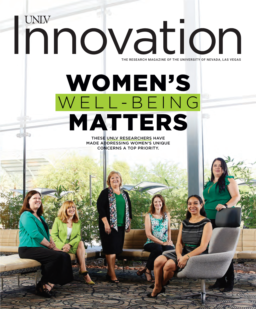 UNLV Innovation: the Research Magazine of the University Of