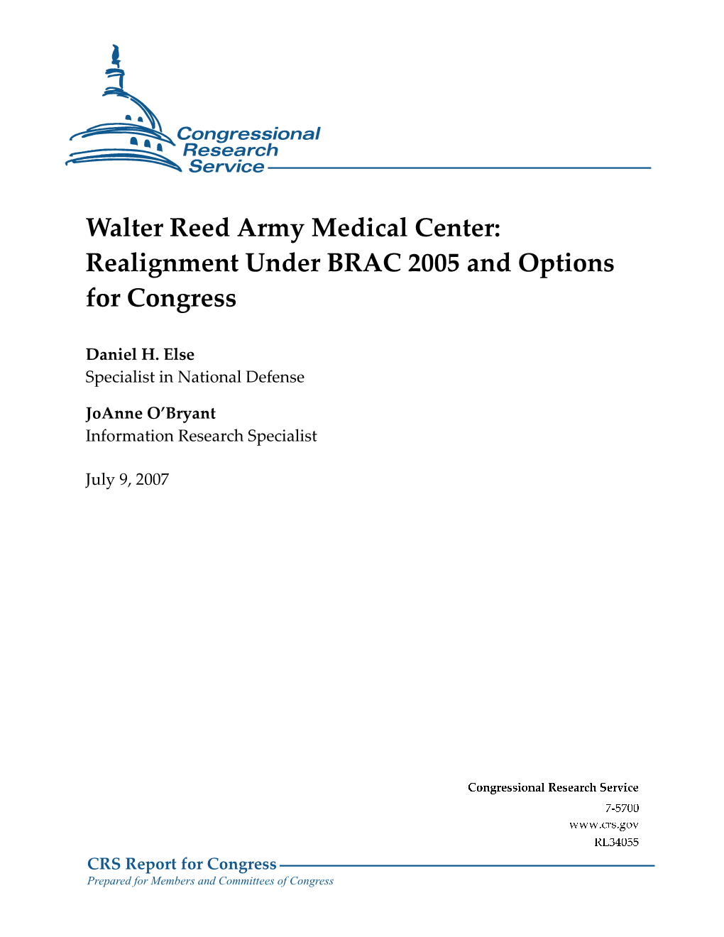 Walter Reed Army Medical Center