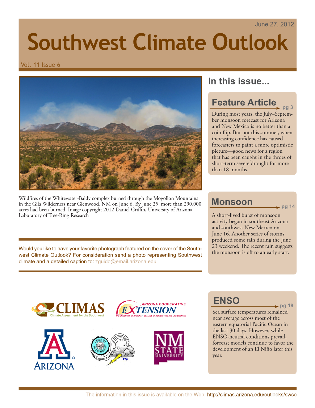 Southwest Climate Outlook Vol