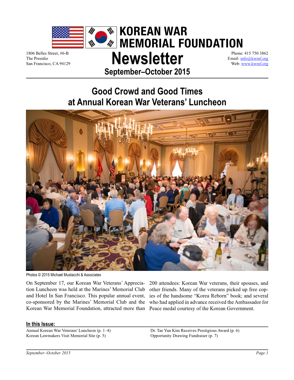 Newsletter Web: September–October 2015