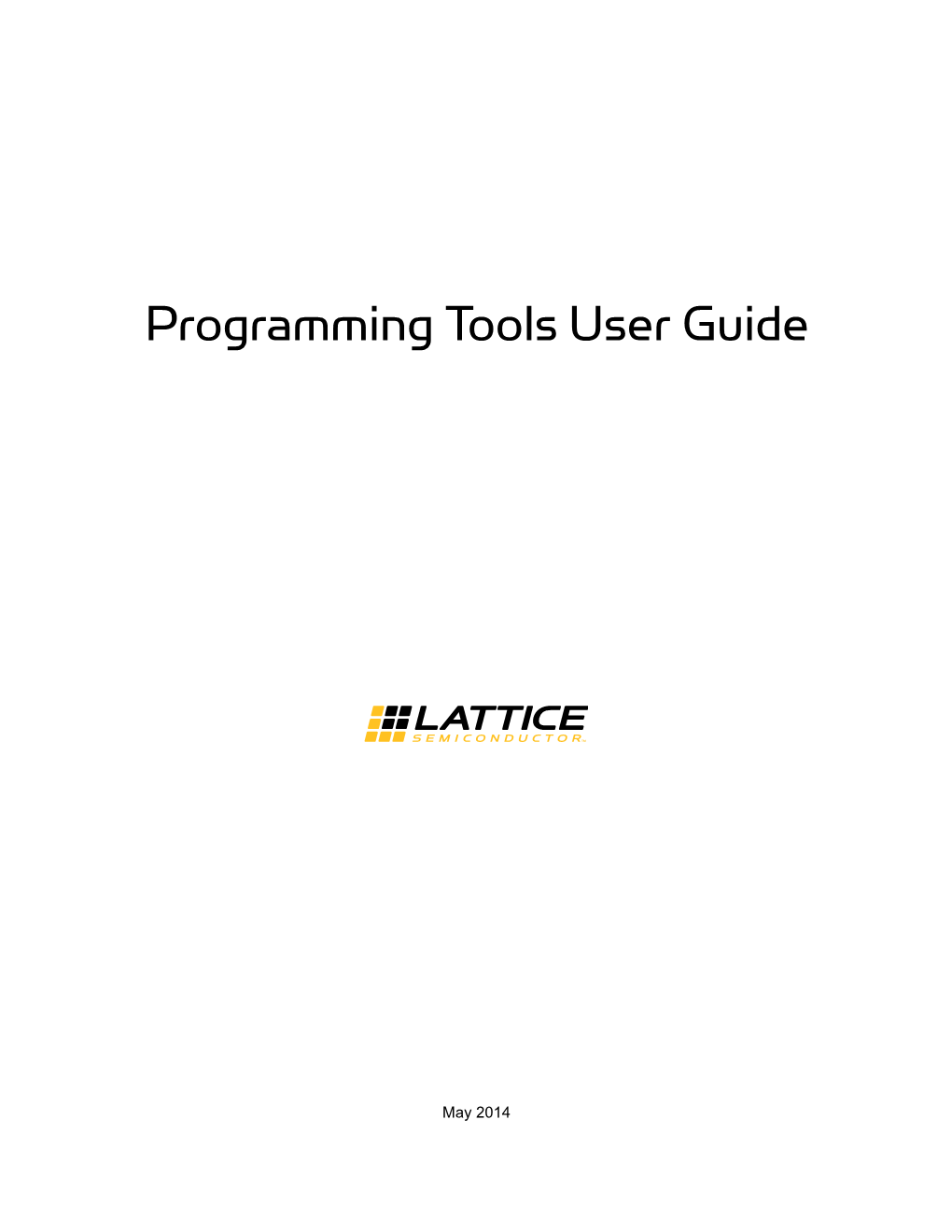 Programming Tools User Guide