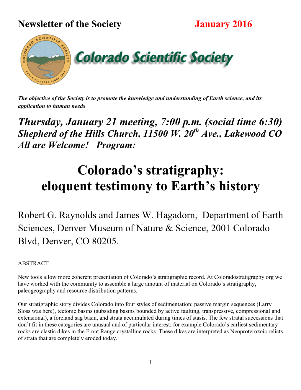 Colorado's Stratigraphy: Eloquent Testimony to Earth's History